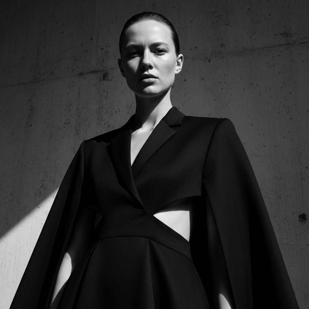 Fashion Monochrome: an example made with Omni Banana