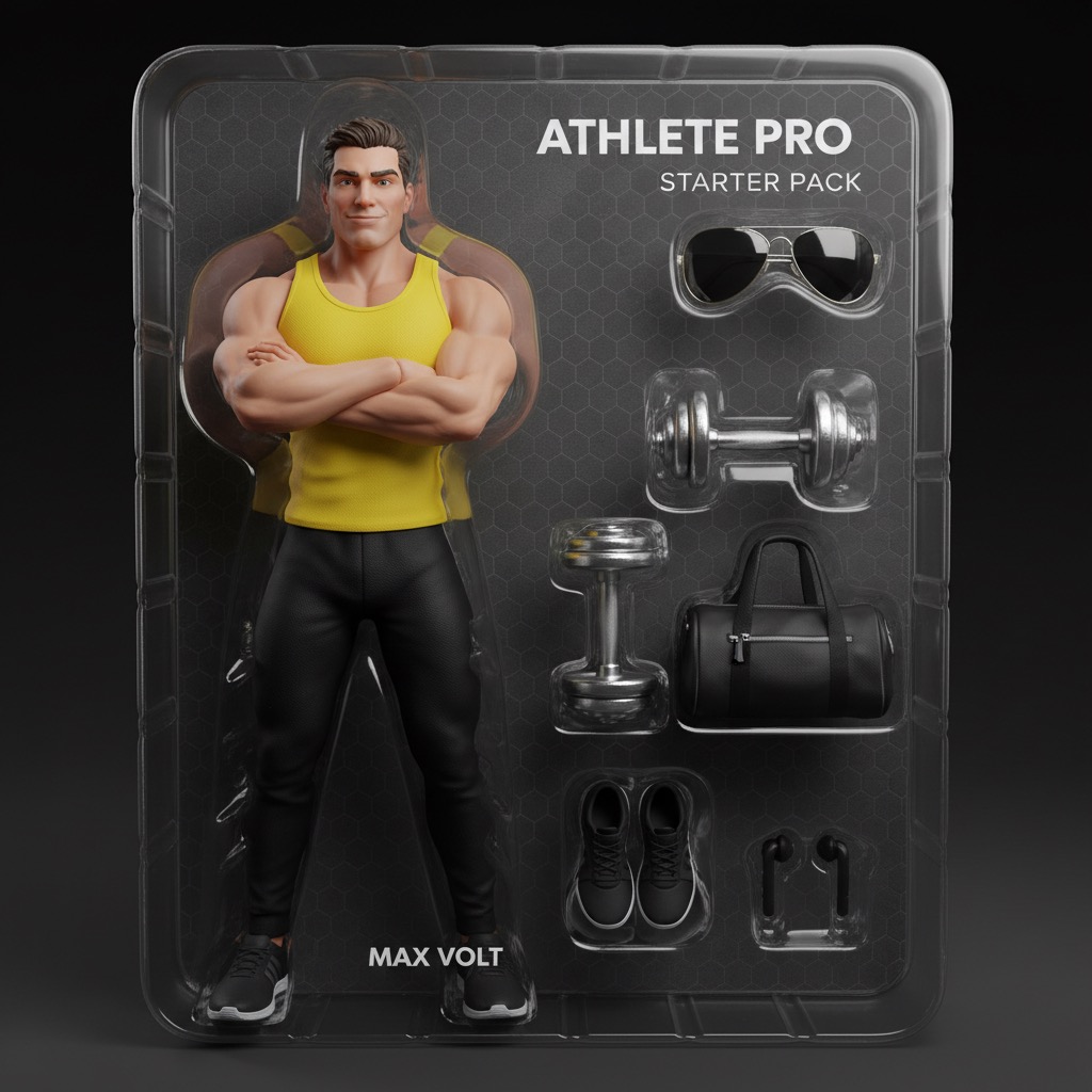 Sporty Figure: an example made with Omni Banana
