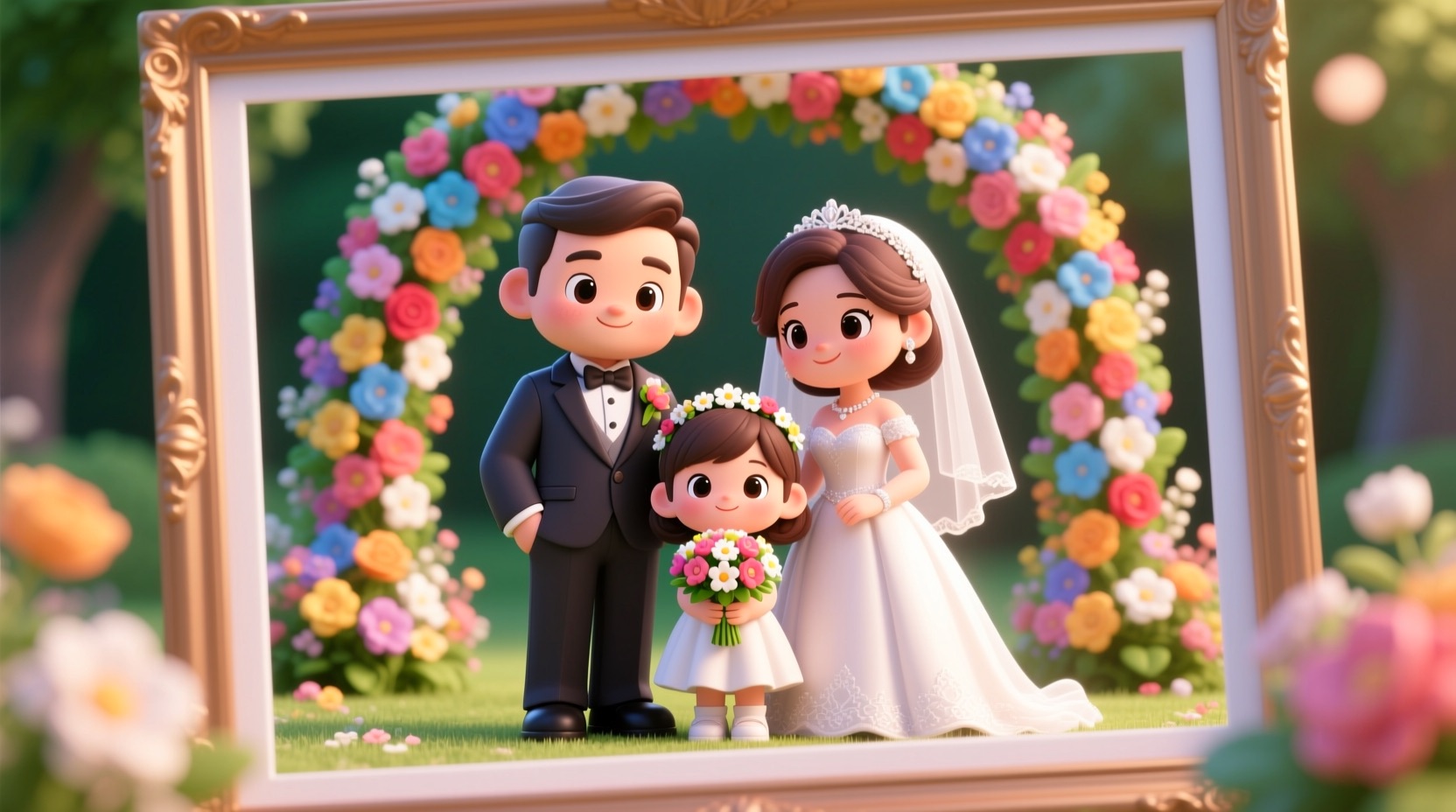 Wedding Photo: an example made with Omni Banana